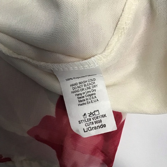 PinkBlush Cream V-Neck Dress - Picture 5 of 6